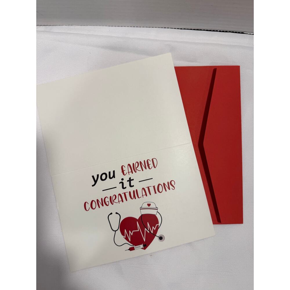 You Earned It - Nurse Graduation Card 36 piece set, RN Greeting Card